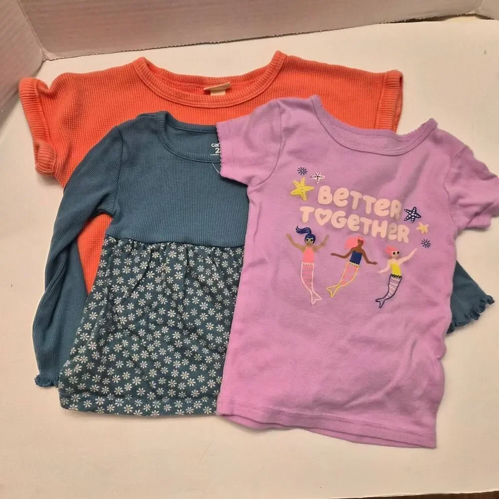 Carter's & Cat & Jack Asst Girls 12 month Tops Shirts: Summer Lightweight